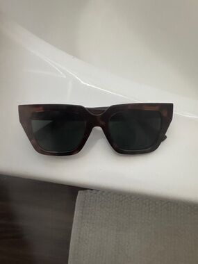 Aldo Tortoiseshell Sunglasses with Dark Green Lenses